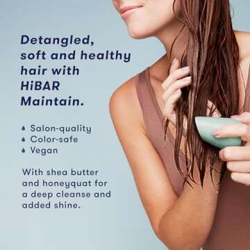 HiBAR Conditioner Bar, All Natural Hair Care, Plastic Free, Made with Eco Friendly Ingredients, Trav...