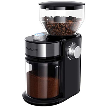SHARDOR Electric Burr Coffee Grinder 2.0 - 16 Settings, Black