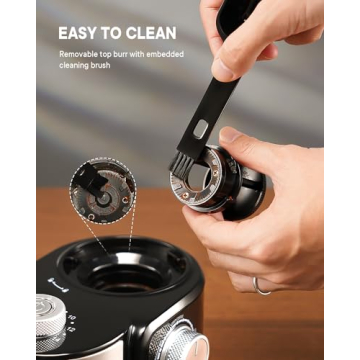 SHARDOR Electric Burr Coffee Grinder 16 Settings Black