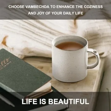 Vambechda 12 oz Handmade Ceramic Coffee Mug