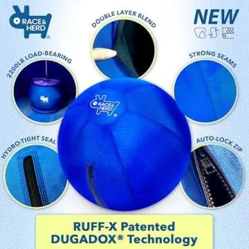 Race&Herd 25" Herding Ball for Dogs, Dog Herding Ball for Australian Shepherd, Cattle Dogs, Border Collie, Blue Heelers Herding Dog Ball, Herding Dog Toys, Horse Ball - Free IACP Dog Training Book