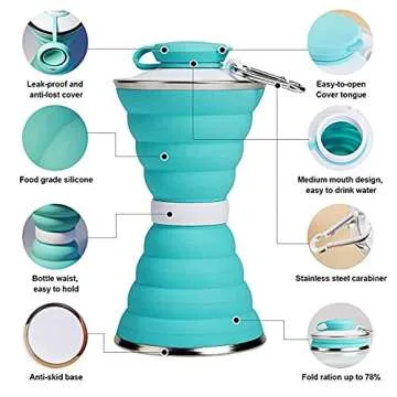 Collapsible Water Bottle for Travel and Outdoor Use