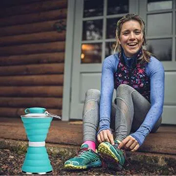 Collapsible Water Bottle for Travel and Outdoor Use