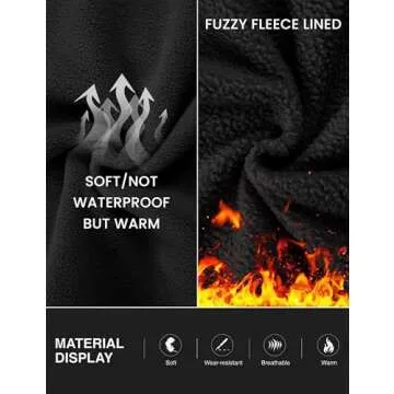 Omoone Women’s Warm Fleece Sherpa Ski Sweatpants