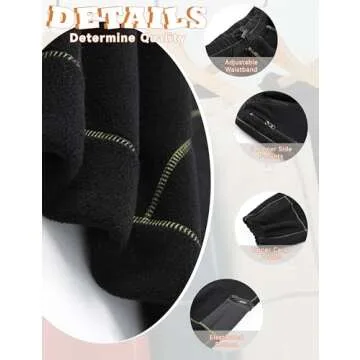 Omoone Women’s Warm Fleece Sherpa Ski Sweatpants