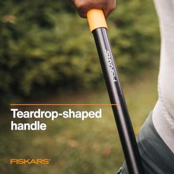 Fiskars Heavy Duty Garden Shovel for Efficient Digging