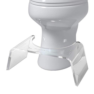 Squatty Potty Ghost Acrylic Toilet Stool for Enhanced Comfort
