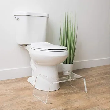 Squatty Potty Ghost Acrylic Toilet Stool for Enhanced Comfort