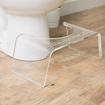 Squatty Potty Ghost Acrylic Toilet Stool for Enhanced Comfort