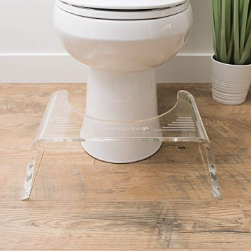 Squatty Potty Ghost Acrylic Toilet Stool for Enhanced Comfort