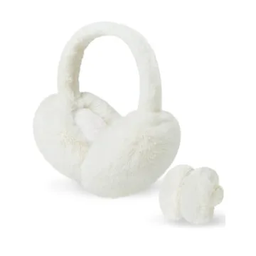 Ear Muffs for Women, Foldable Winter Faux Furry Earmuffs, Cold Weather Cute Soft Ear Warmer Covers H...
