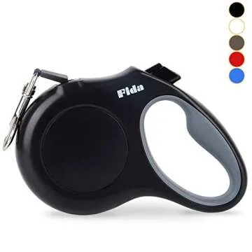 Fida Retractable Dog Leash Large Breed, Heavy Duty 16 ft Dog Walking Leash, up to 110 lbs, 360° Tangle Free, Black