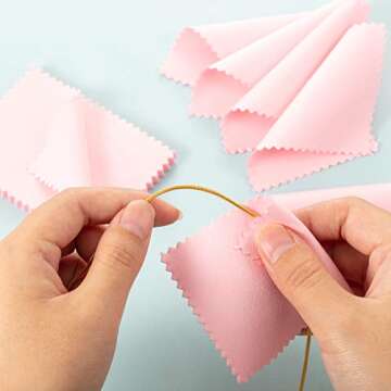 Tatuo 200 Jewelry Polishing Cloths for Shine and Care