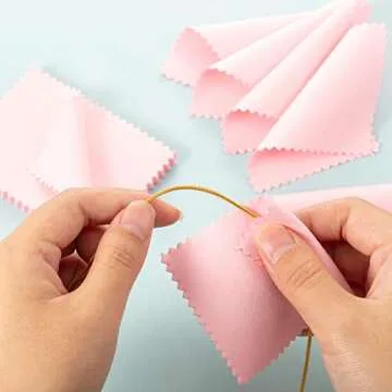 Tatuo 200 Jewelry Polishing Cloths for Shine and Care
