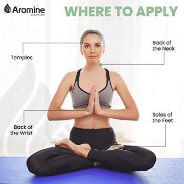 Peppermint Essential Oil Roll On, Pre-Diluted 10ml (Pack of 2). Premium Quality, Therapeutic Grade Topical Ready Aromatherapy Oil