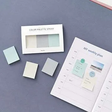 Monolike Color Palette Sticky Grid Set - Self-Adhesive Notes