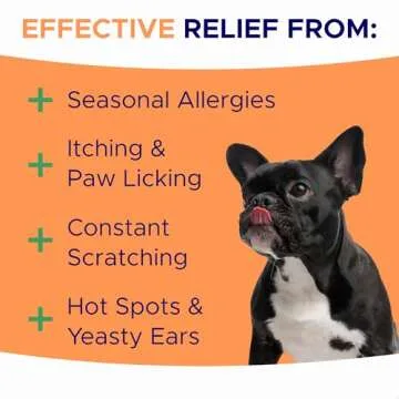 Dog Allergy Relief Chews — Anti-Itch Skin & Coat Supplement: No Fillers, Just Flavor