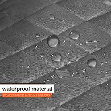 PERFECT PET Seat Cover - Dog and Cat Car Seat Cover/Hammock - Waterproof and Machine Washable - Non-Slip Quilted Technology to Protect Seats in Cars, Trucks, SUVs and Vans from Stains and Hair - Grey