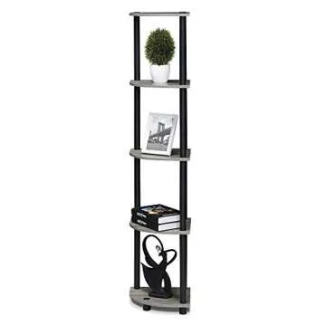 Furinno 5-Tier Corner Shelving Unit Easy Assembly Stylish