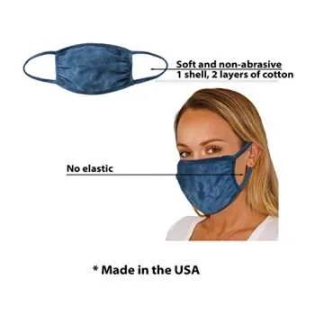 Tart Cotton Face Mask with Non-Elastic Ear Loops - USA