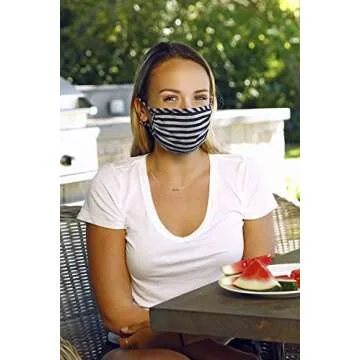 Tart Cotton Face Mask with Non-Elastic Ear Loops - USA