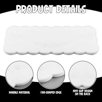 Elegant Newtay Scallop Marble Board for Kitchen