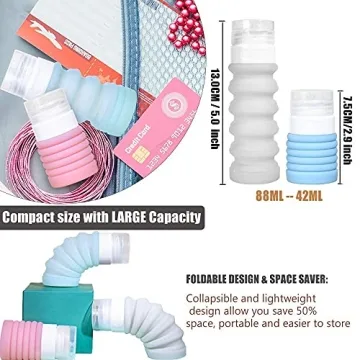 INNERNEED Travel Bottles - Collapsible & Leak-Proof