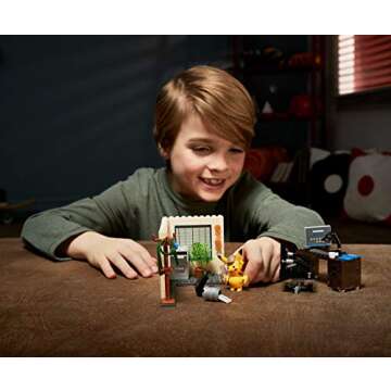 Mega Construx Pokemon Detective Pikachu Pikachu's Office Construction Set with Character Figures, Bu...