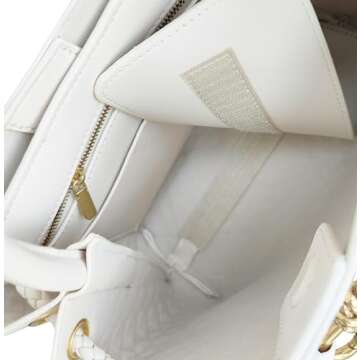 URAWOW Woven Bags for Women Bowknot Small Tote Shoulder Hobo Crossbody Bags PU Leather Handwoven Purses