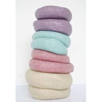 Crayola Dough - Pastel Play Dough with Pearl Special Effects | 20 Tubs of 3oz Pearlized Sparkle Dough in 6 Pastel Colors | Non Toxic Playdough for Home, Party Favors, Preschool and Classroom Supplies