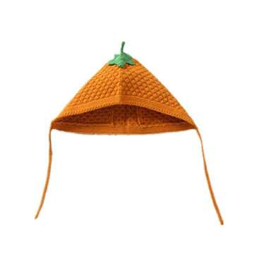 LLmoway Baby Girl Winter Hat Newborn Knit Cap Bonnet Hat Soft Cotton Pilot Hat Earflap Beanie Yellow