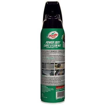 Turtle Wax T-244R1 Power Out! Carpet and Mats Cleaner & Odor Eliminator - 18 Fl Oz