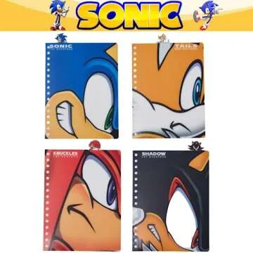 Sonic the Hedgehog Tab Journal with 96 Lined Pages