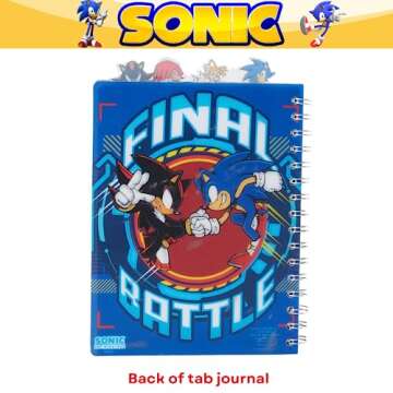 Sonic the Hedgehog Tab Journal with 96 Lined Pages