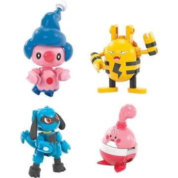 Mega Pokémon Building Toys Set Trainer 8 Pack with 189 Pieces, 8 Articulated and Poseable Characters, 2 Inches Tall, for Kids (Amazon Exclusive)