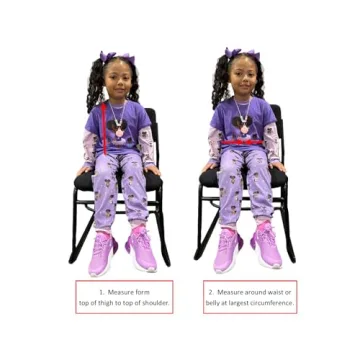 RideSafer Extra Small Black Portable Car Seat for Travel Safety