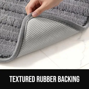 GORILLA GRIP Soft Memory Foam Bath Rugs with Textured Backing