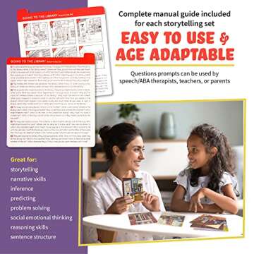 Sequence Cards for Storytelling, Speech Therapy Game, Special Education Materials, Sentence Building, Problem Solving, Improve Language Skills Sequence Cards, Autism Game, Picture Cards, SEL