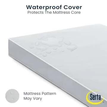 Serta Perfect Slumber Dual Sided Crib and Toddler Mattress - Waterproof - Hypoallergenic - Premium Sustainably Sourced Fiber Core -GREENGUARD Gold Certified (Non-Toxic) -7 Year Warranty - Made in USA