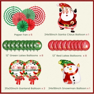 Christmas Party Decorations Set for Joyous Celebrations