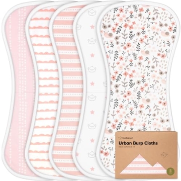 Organic Burp Cloths for Baby Boys and Girls - Soft, Absorbent, Eco-Friendly