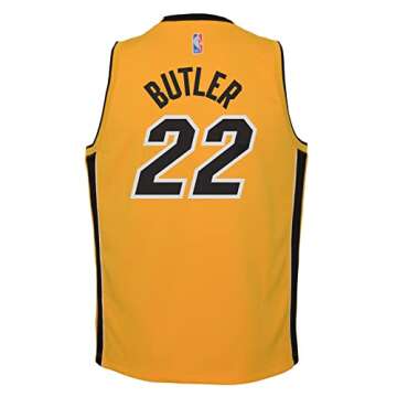 Outerstuff NBA Boys Youth (8-20) Jimmy Butler Miami Heat Earned Edition Jersey, X-Large (18-20)