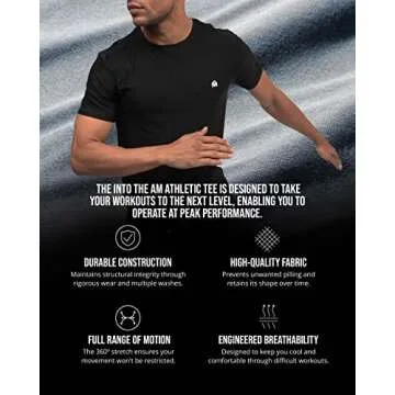 INTO THE AM Men's Workout Shirts for Active Fitness