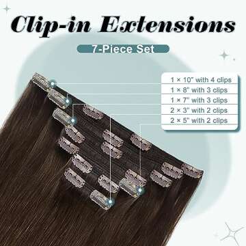 Full Shine Clip In Hair Extensions for Instant Volume