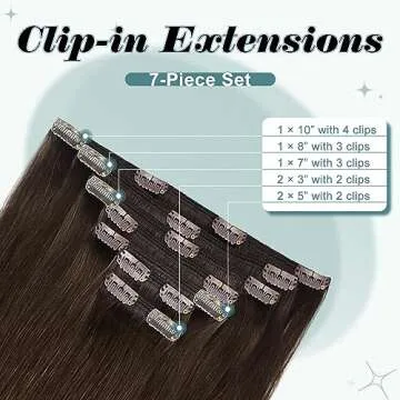 Full Shine Clip In Hair Extensions for Instant Volume