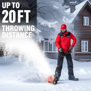 Cordless Electric Snow Shovel - MZK 20V 13-Inch