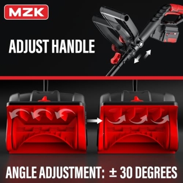 Cordless Electric Snow Shovel - MZK 20V 13-Inch