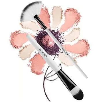 Premium UNIMEIX 12-Piece Makeup Brush Set with Floral Case