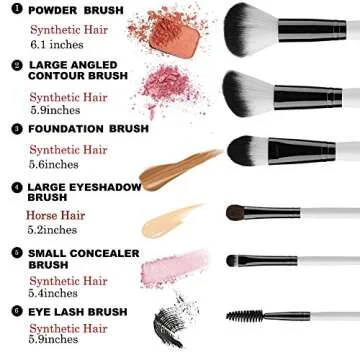 Premium UNIMEIX 12-Piece Makeup Brush Set with Floral Case