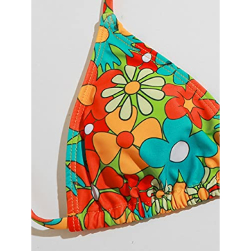 SOLY HUX Women's Floral Print Bikini - Stylish Swimsuit